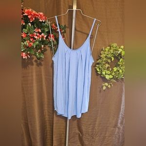 Spring blue cami top
